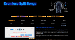 Desktop Screenshot of drumlesssplitsongs.com